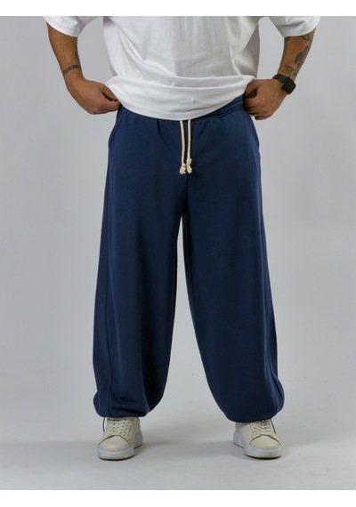 Cocopelli Tasarım Paça Ayarlamalı Lacivert Baggy Erkek Pantolon Coc3532