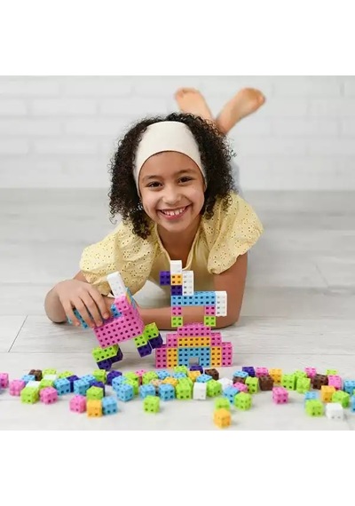 Meli Cube Pink 200 Parça Blok Seti 50812