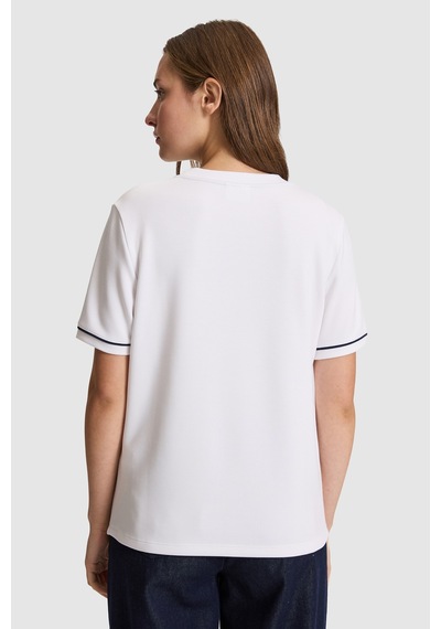 U.S. Polo Assn. U.s. Polo Assn. Kadın Beyaz Tişört Basic 50323552-vr013