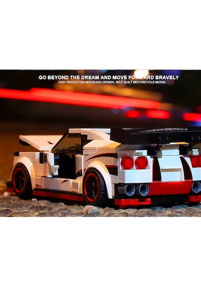 Teknik Nissan Gtr R35 Lego Araba Porsche Araba Yapı Blok Nissan Gt-r Oyuncak Araba - 326 Parça