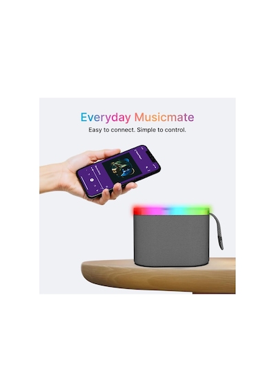 M8 Taşınabilir Şarjlı Bluetooth Hoparlör 4 Inc 2 10w Rms Rgb Karaoke Mikrofonlu 3600 Mah Siyah - 854520745