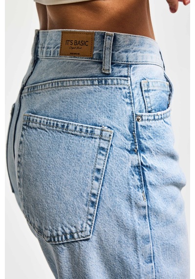 Itsbasic Kadın Ice Kot Rengi Lora 4s6-32 Loose Fit %100 Koton Denim Jean İce Itsbasic Kadın Ice Kot Rengi Lora 4s6-32 Loose Fit %100 Koton Denim Jean İce