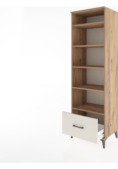 Hyperion Dolap 5 Raflı Tek Çekmeceli 60x44x195 Çam-aytaşı Atlas Çam