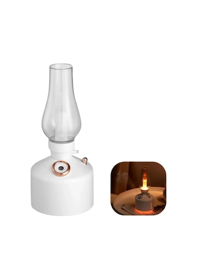 Usb Şarjlı Gaz Lambası Modeli Nano Mist Aromaterapi Nemlendirici 280 Ml Standart