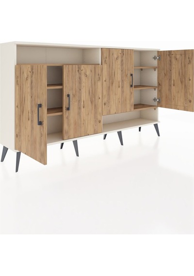 Arges Konsol 6 Raflı 4 Kapaklı 176x30x99 Aytaşı-çam Atlas Çam/atlas Çam - Aytası Arges Konsol 6 Raflı 4 Kapaklı 176x30x99 Aytaşı-çam Atlas Çam/atlas Çam - Aytası