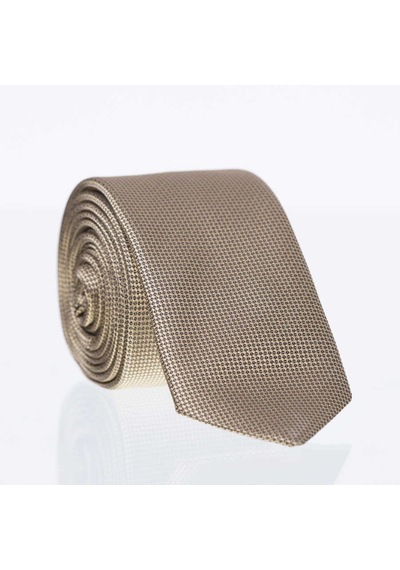 Gaffy Gold Slim Fit Düz Renk Dokuma Kravat / DDK-16 Altın