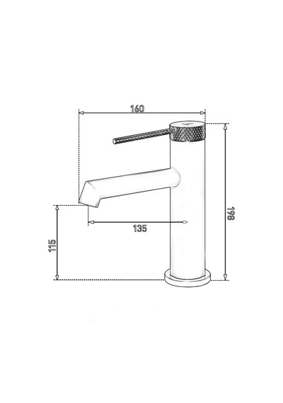Fj-1012 Fırçalanmış Altın Lavabo Bataryası Renkli