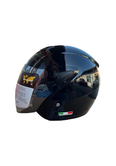Sway SW 700 Yarım Motosiklet Kask Parlak Siyah