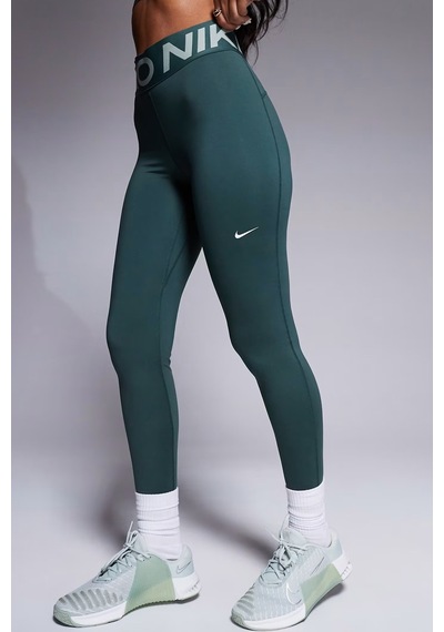 Nike Pro Sculpt Dri Fit High Rise Full Length Leggings Kadın Yüksek Bel Antrenman Tayt Koyu Yeşil