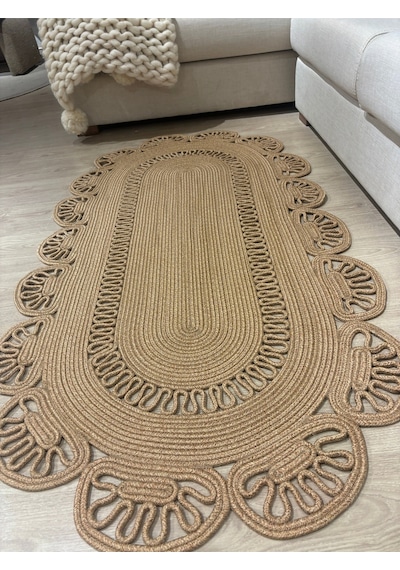 Mavaux Matrix Jüt Kilim, Paspas, Mutfak Halısı, Banyo Paspası, Kilim, Halı, Oturma Odası Halısı Bej