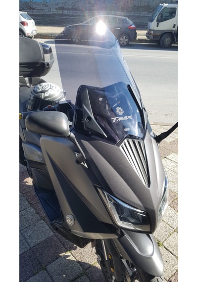 2015-18 Yamaha Tmax 530 Ön Uzun Cam Koyu Füme Zeus 58cm 4mm