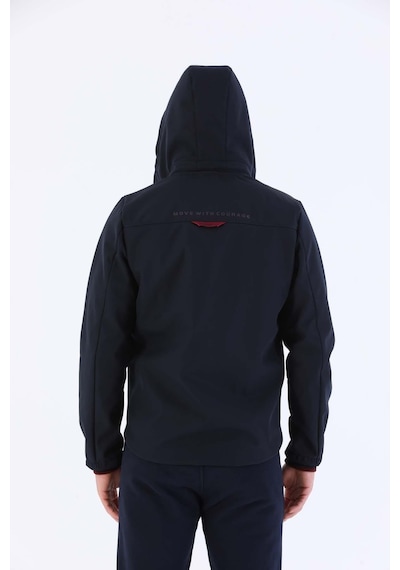 Maraton Sportswear Regular Erkek Kapşonlu Uzun Kol Outdoor Lacivert Ceket 20384 Lacivert