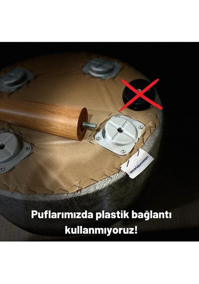 Asedia Miskin Ceviz Sofa Antsait Ahşap Ayak Uzatma Pufu Makyaj Koltuğu Bench Tabure