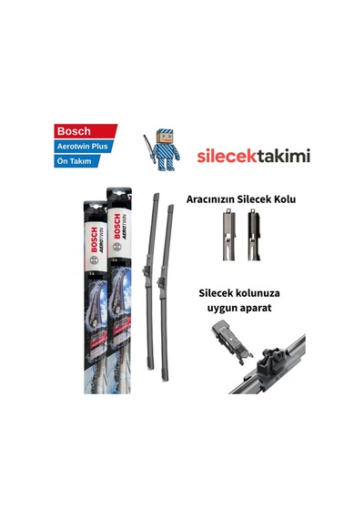 Bmw E63 Silecek Takımı 2009 Model 6 Serisi Ön Bosch Aerotwin Plus