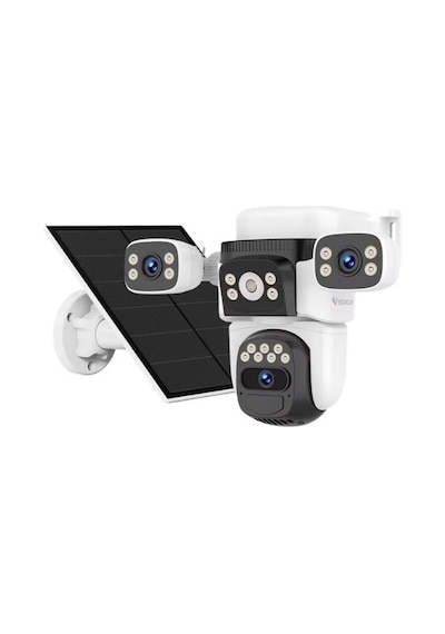 Vstarcam Cb621sr 3 Kameralı 6mp Güneş Panelli Solar Wifi Ptz Kamera