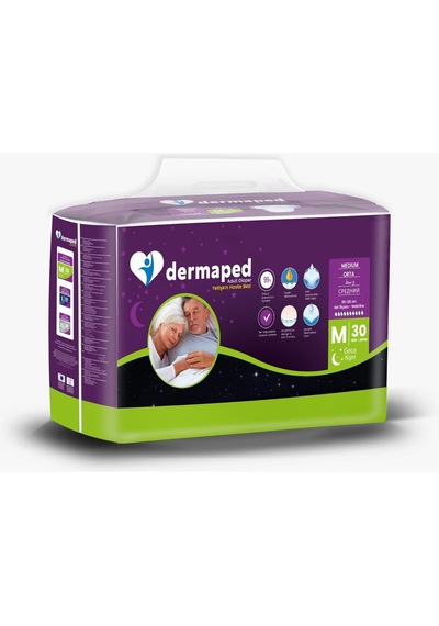 Dermaped 10 Damla Gece Hasta Bezi Medium 60 Adet M