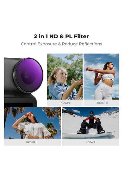 K&f Concept Djı Osmo Nano Uyumlu Nd&pl Filter Set /nd8/pl Nd16/pl Nd32/pl Nd64/pl