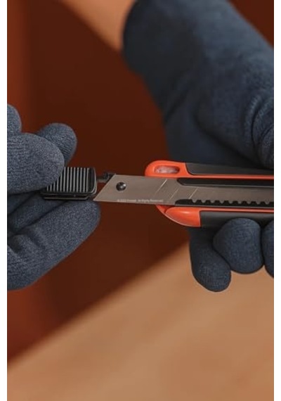 Tr Yedeği 18 Mm X 0 5 Mm Karbon Çelik Ultra Keskin Dayanıklı Uç 7 Kırımlı Endüstriyel Kesici Bıçak Yedek Par