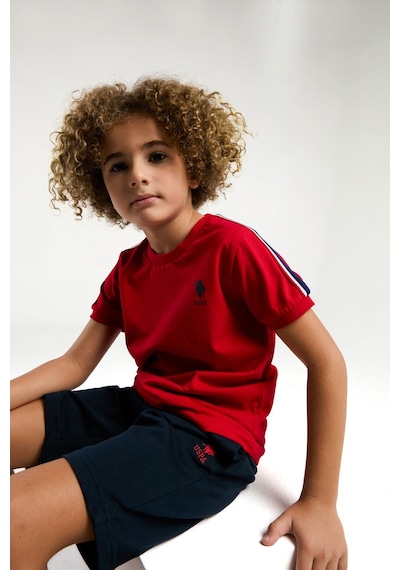 U.s. Polo Assn. Erkek Çocuk Kırmızı Bermuda Takım Us2044 Kırmızı