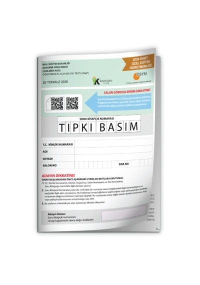 2026 Meb-ags Öabt Özel Eğitim Öğretmenliği Ösym Tıpkı Basım Kitapçığı Türkiye Geneli Deneme