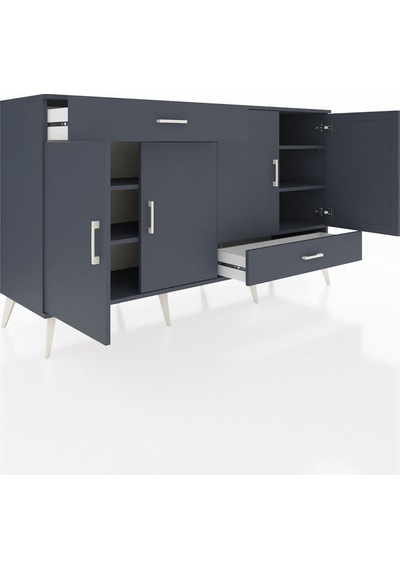 Hyperion Konsol 5 Raflı 2 Çekmeceli 4 Kapaklı 176x44x99 Antrasit- Antrasit-antrasit Hyperion Konsol 5 Raflı 2 Çekmeceli 4 Kapaklı 176x44x99 Antrasit- Antrasit-antrasit