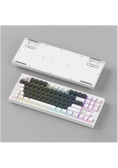 Everest Kb-98 Sılent Tkl Gri Mavi-beyaz Rainbow Q Membrane Klavye Kdo