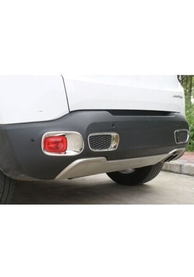 Jeep Renegade Uyumlu 2014-2017 Arka Reflektör Çerçevesi- Arka Sis Krom