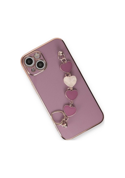 Newface Apple Uyumlu iPhone 14 Plus Kılıf Esila Silikon - Mor mor