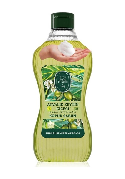 Eyüp Sabri Tuncer Ayvalık Zeytin Çiçeği Köpük Sabun 1,5 L Ve Yeşilçay Koku Hediye
