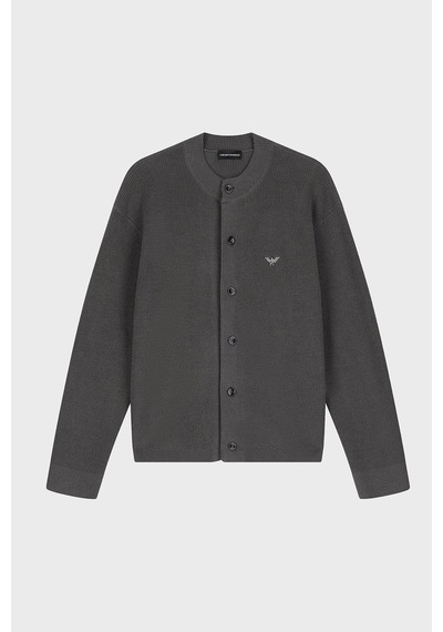 Emporio Armani Yün Ve Pamuk Karışımlı Bisiklet Yaka Düğmeli Hırka Erkek Hırka Em006289 Af27812 U8107 Füme Emporio Armani Yün Ve Pamuk Karışımlı Bisiklet Yaka Düğmeli Hırka Erkek Hırka Em006289 Af27812 U8107 Füme