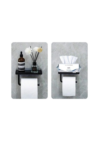 Raflı Yapışkanlı Tuvalet Kağıdı Askılığı Bx40 Çok Renkli
