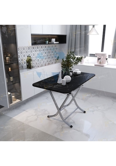 Dekoratif Katlanır Masa Mutfak Masası 70 120 Ahşap
