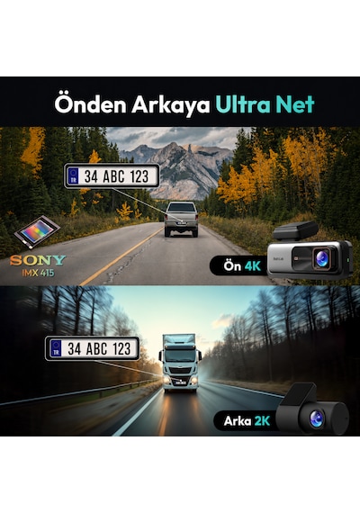 Botslab 360+ G980h Pro Ön Ve Arka Araç Kamerası Seti