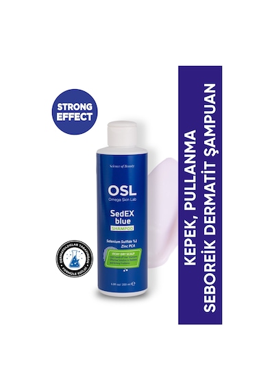 OSL Omega Skin Lab Sedex Blue Seboreik Dermatit Pullanma ve Kepek Şampuanı 200 ML