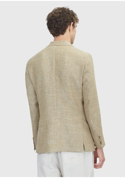 Ramsey Açık Sarı Shirt Shoulder Slim Fit Yün Karışımlı Ceket