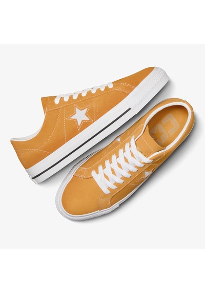 Converse One Star Pro Unisex Sarı Süet Deri Sneaker
