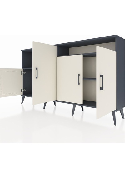Arges Konsol 5 Raflı 4 Kapaklı 176x30x99 Antrasit-aytaşı/antrasit Aytası/antrasıt - Antrasıt Arges Konsol 5 Raflı 4 Kapaklı 176x30x99 Antrasit-aytaşı/antrasit Aytası/antrasıt - Antrasıt