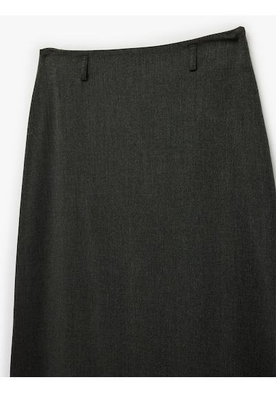 Koton Regular Fit Midi Kalem Etek Antrasit 6sak70033uw Antrasit