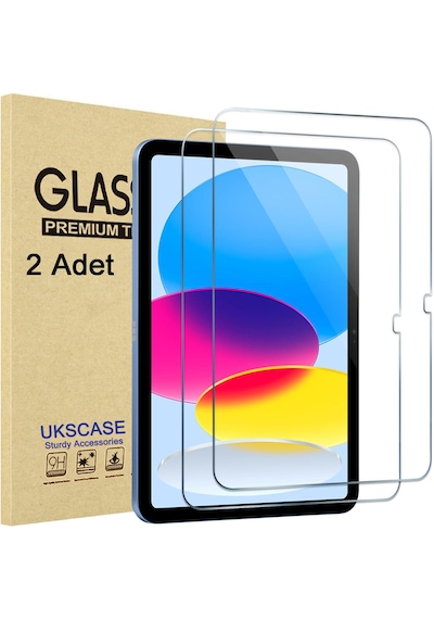 Apple iPad  A16 11. Nesil 2025 / 10. Nesil 2022 Modelleri İle Uyumlu Temperli Cam Ekran Koruyucu 2 Adet