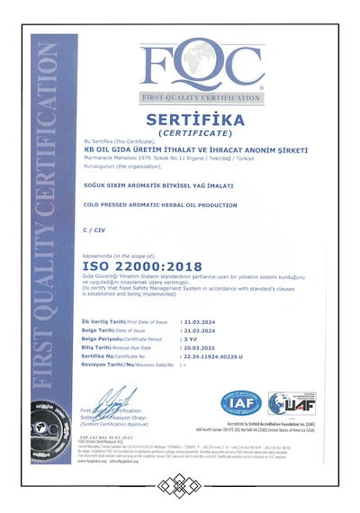 Ikhlas Soğuk Sıkım Susam Yağı 3 x 2 L