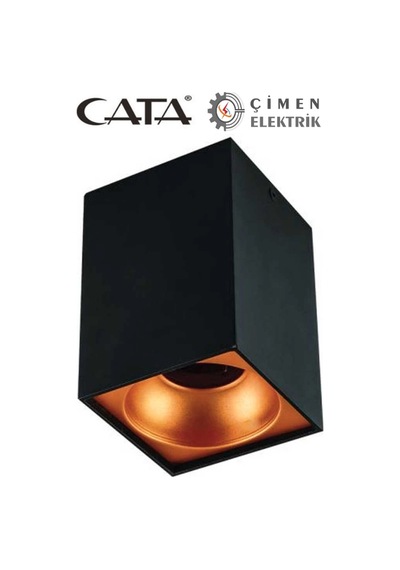 Cata Ct 5420 Siyah Bakır Dekoratif Spot Kasa G-10 Duy Diğer