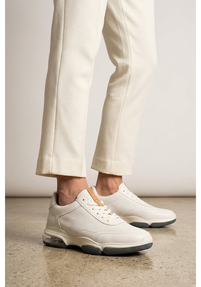 Lufian 111230301 Luke Erkek Hakiki Deri Klasik Sneaker Beyaz