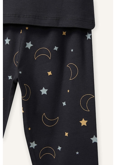 Defacto %100 Pamuklu Yıldız Desenli 2'li Pijama Takımı Erkek Bebek G8853A526SM