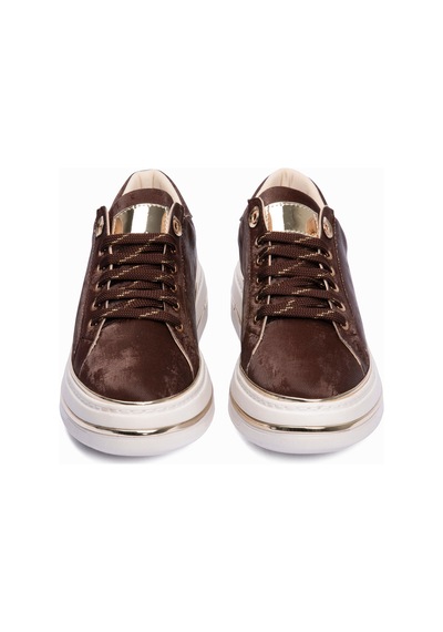 Mubiano Kadın Sneaker Kadife Desenli Gold Detaylı Kalın Tabanlı Spor Ayakkabı Lilium Kahverengi Kahverengi Mubiano Kadın Sneaker Kadife Desenli Gold Detaylı Kalın Tabanlı Spor Ayakkabı Lilium Kahverengi Kahverengi