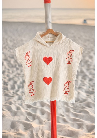 Varol Organik %100 Pamuk Müslin Çocuk Panço - Lovely Lovely/panco Standart