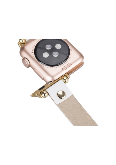 Apple Watch Uyumlu Deri Kordon 38-40-41mm Frg F3 Beyaz