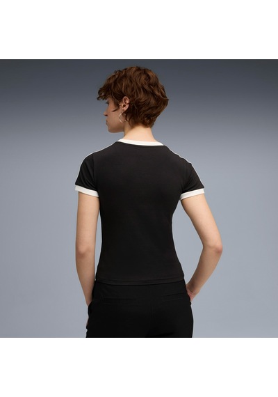 Puma T7 Slim Kadın Siyah T-shirt 632129 Siyah