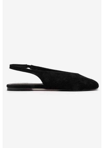 Luvishoes Serına Siyah Süet Kadın Sandalet