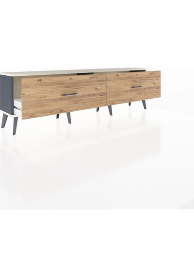 Arges Tv Ünitesi 2 Çekmeceli 176x30x51 Antrasit-aytaşı/çam Aytası/atlas Çam Arges Tv Ünitesi 2 Çekmeceli 176x30x51 Antrasit-aytaşı/çam Aytası/atlas Çam