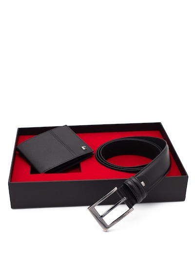 Pierre Cardin Deri Cüzdan & Kemer İkili Set Pc2009-2361k2s Siyah